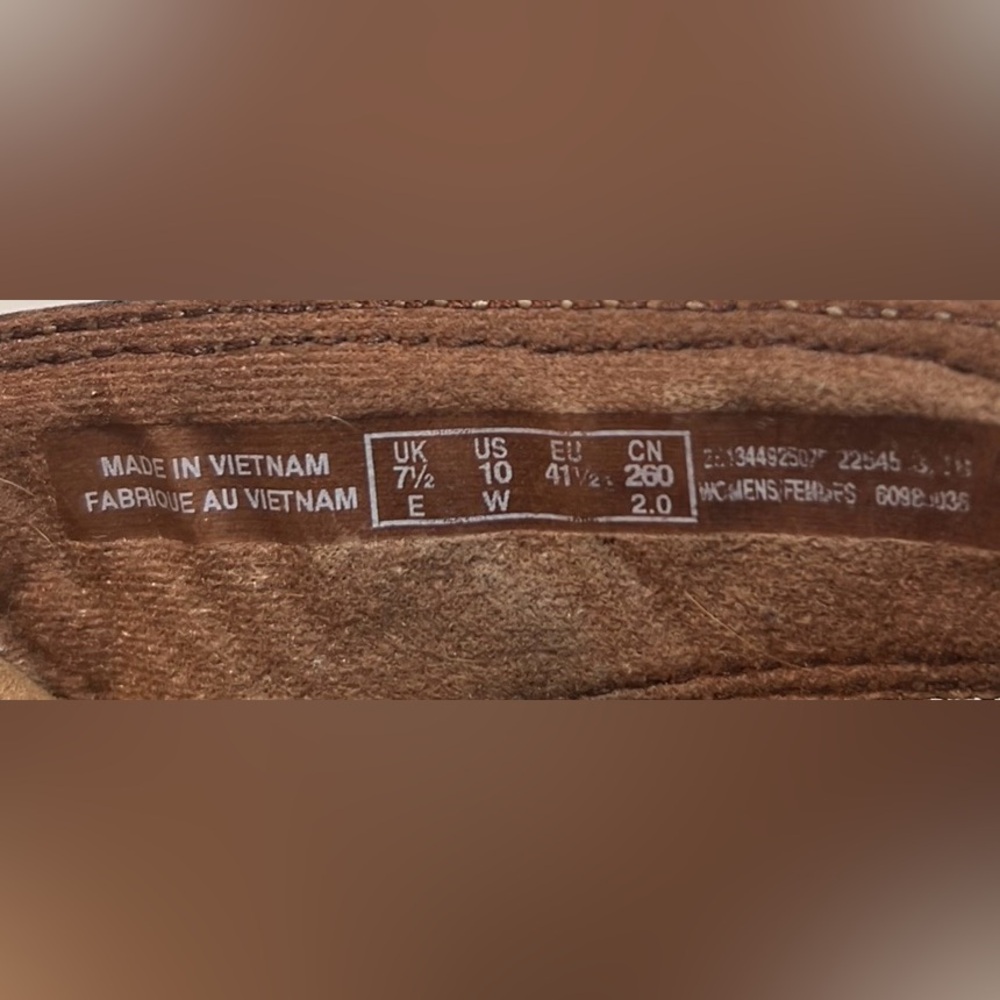 Clarks Comfort Brown Valcro Slip-On Women's Size 10 - Picture 2 of 15